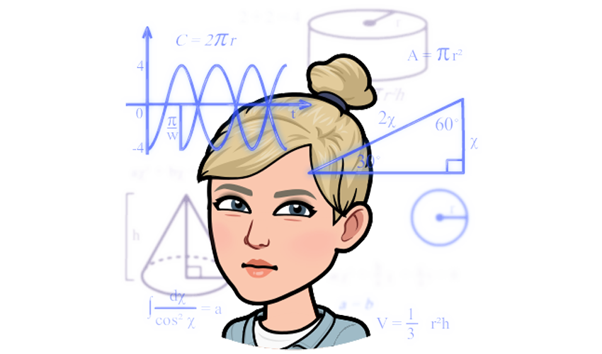 Our bookkeeper bitmoji is deep in though contemplating complex mathematical equations